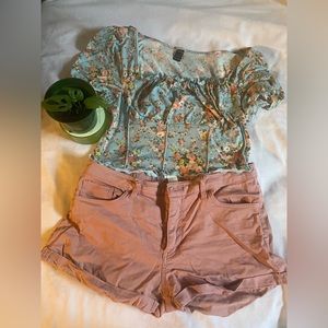 rose pink shorts